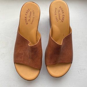 Kork Ease Greer leather platform sandal size 8